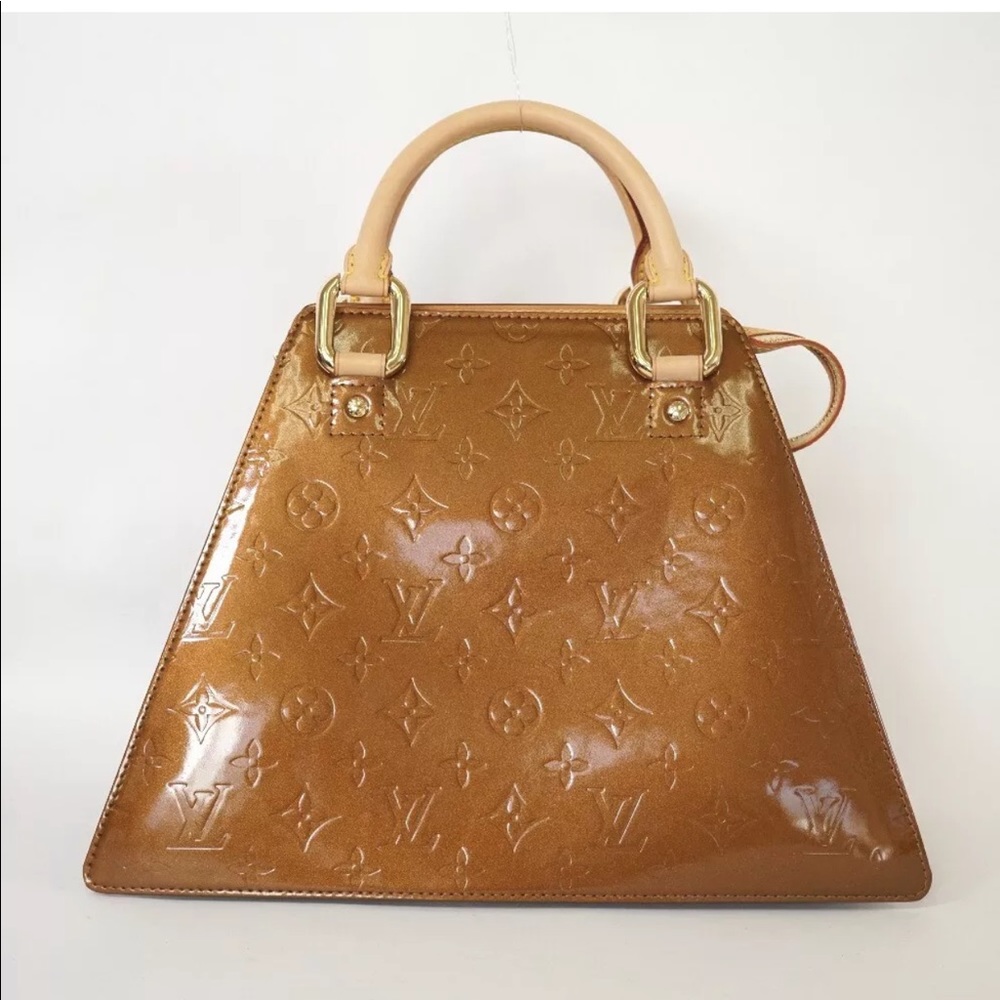 Louis Vuitton Rate Style Vernis Bronze Satchel